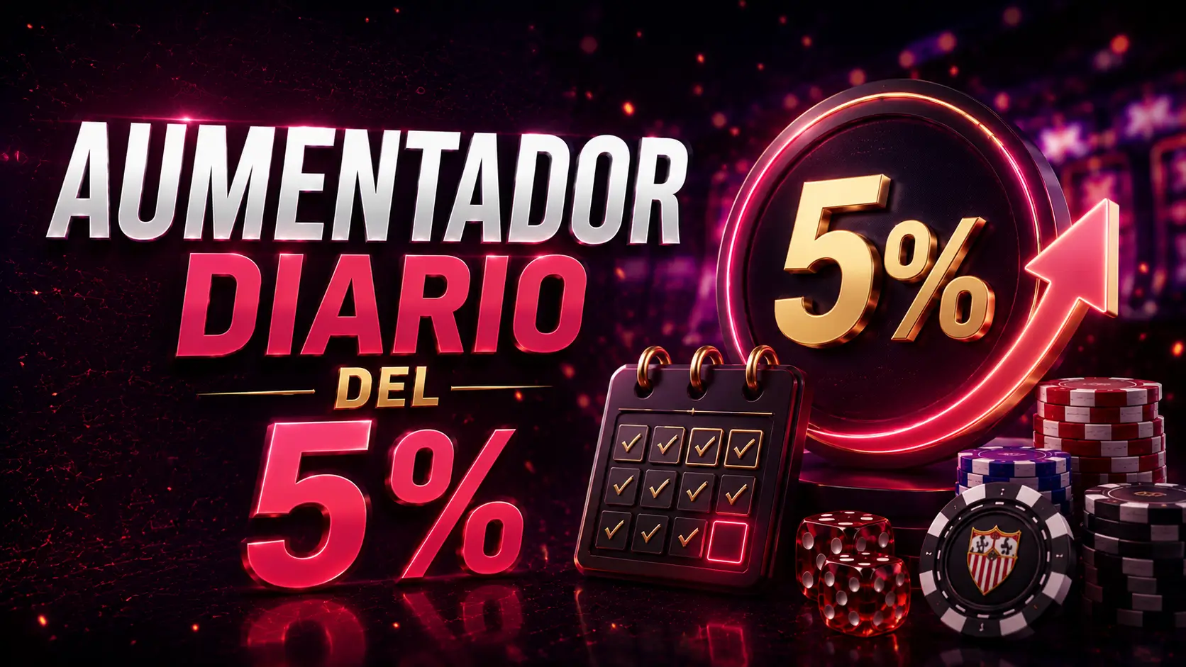 Aumentador diario del 5%